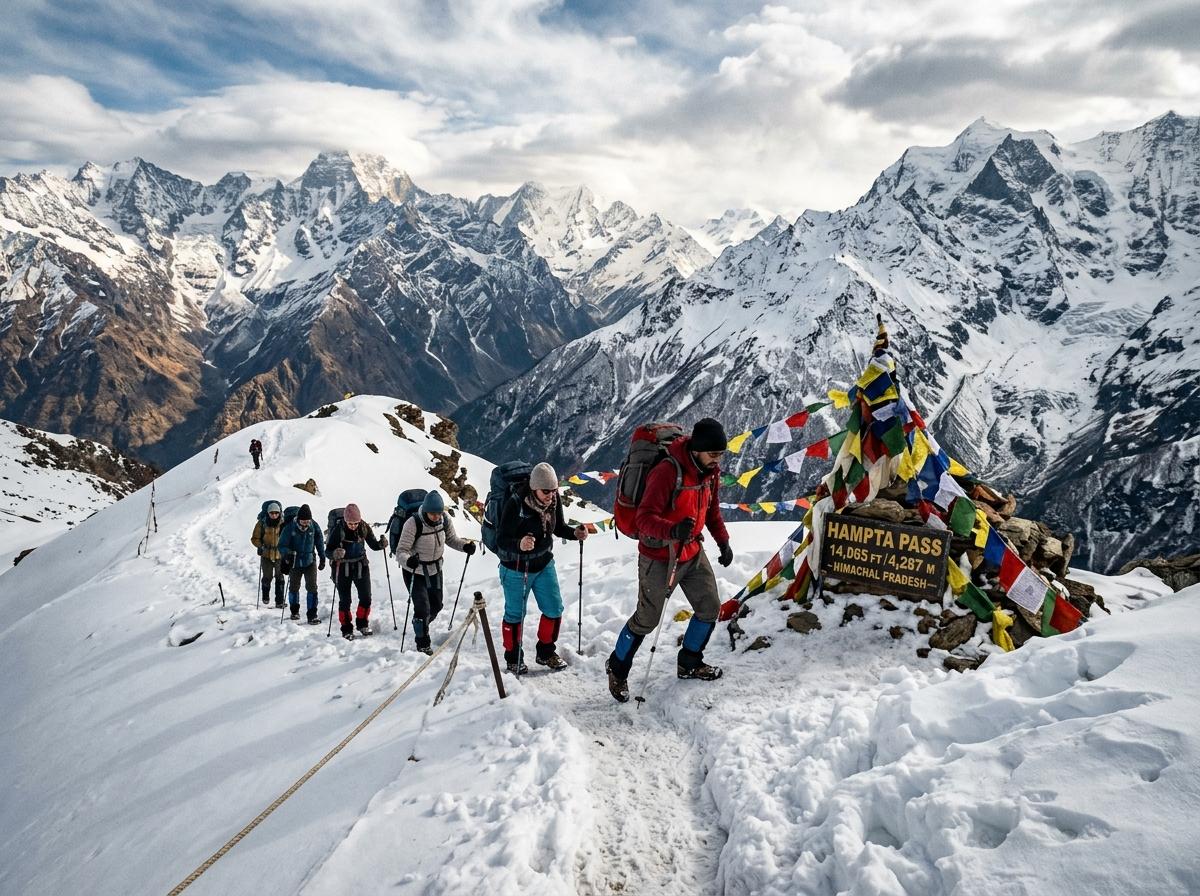 Hampta Pass & Chandrataal Lake Snow Trek (Jaipur to Jaipur)